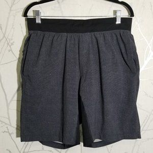 Lululemon Navy Knit Printed Swift Ultra Lined T.H.E. Shorts 9"